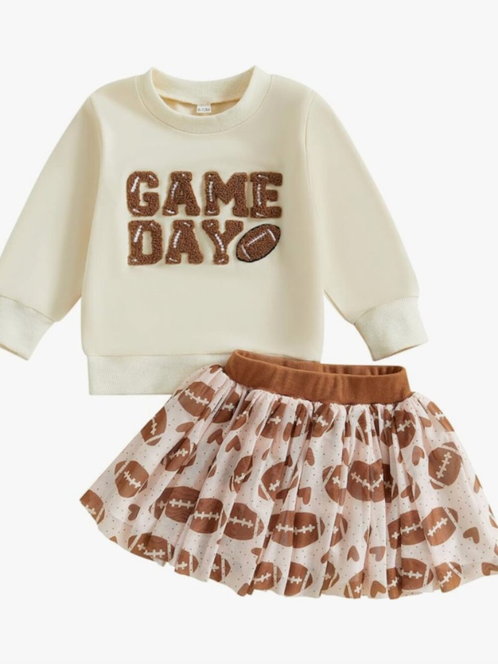 Toddler Football Game Day Sweater & Skirt Set | Amazon